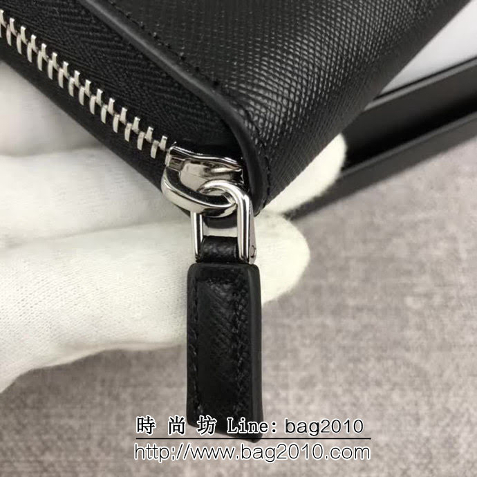 PRADA普拉達 官網同步 最新摩登態度系列 男士單拉鏈錢包 2ML317 DD1821